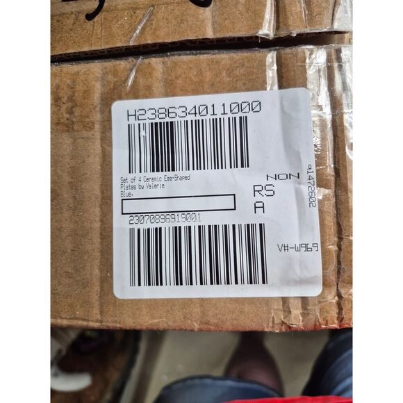 Ceramic Egg-Shaped Plates By Valerie Parr- Blue NIB - Picture 4 of 4